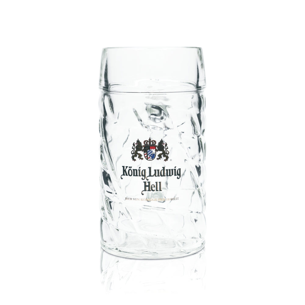 Kufel do piwa King Ludwig szklanka 1 litr kufel do piwa szklanki z uchwytem piwo Oktoberfest Monachium