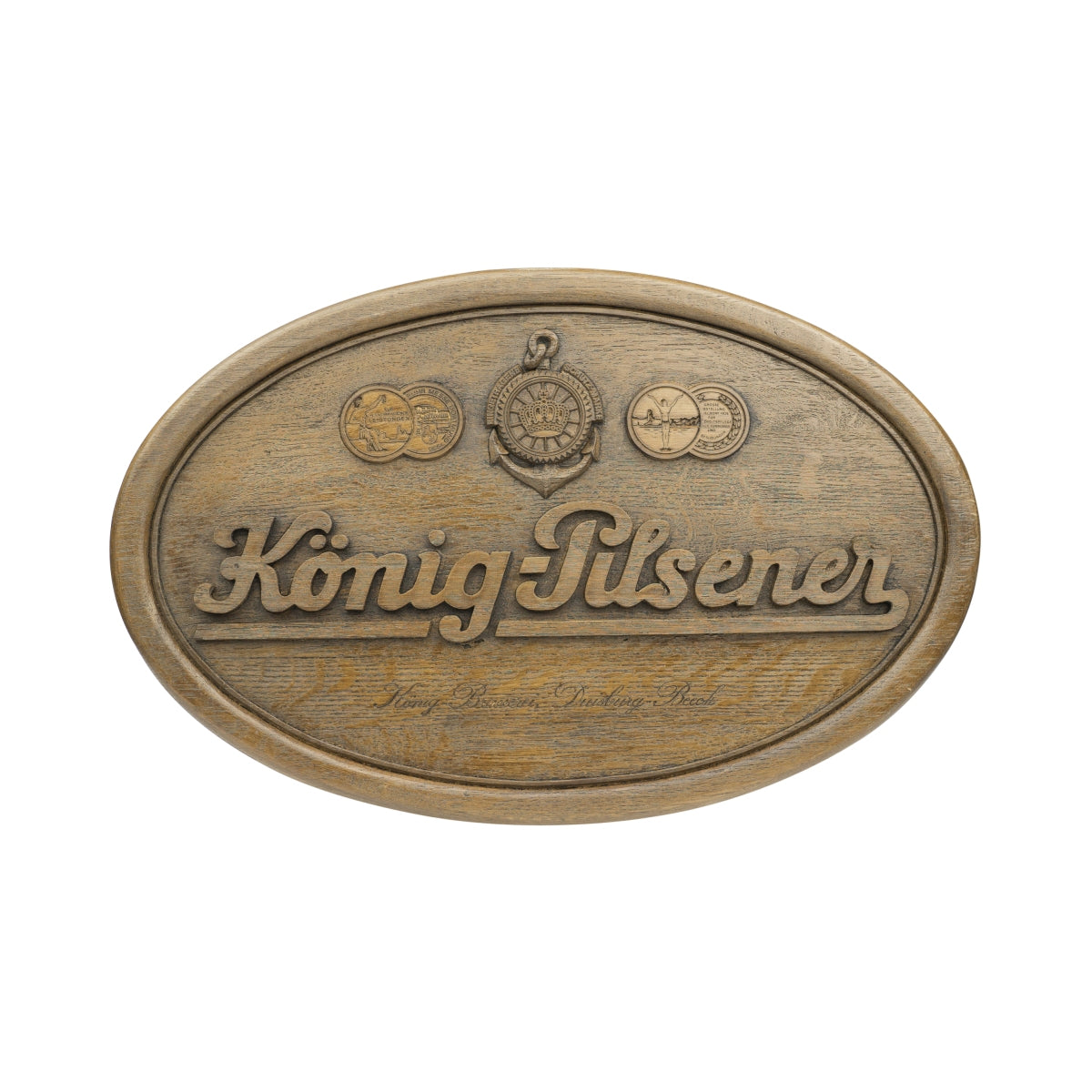 Znak piwa King Pilsener 60x38cm drewniana tablica reklamowa ścienna z tworzywa sztucznego