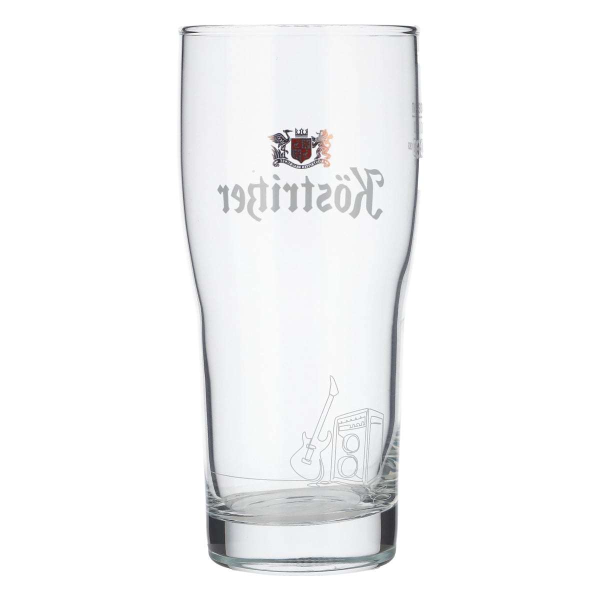 Köstritzer Beer Glass Mug Tumbler 0,3 l Guitar Engraving Brewhouse Sahm – Widok 4