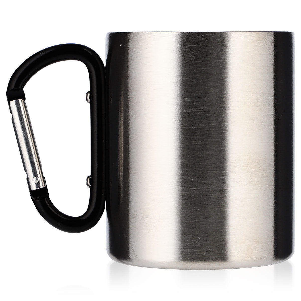 Köstritzer Beer Glass Stainless Steel Mug / Coffee Mug / Cup with Carabiner Handle – Widok 4