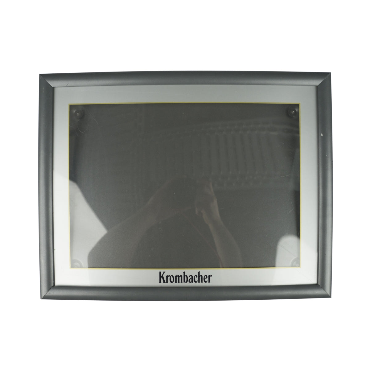 Gablota na menu Krombacher gablota na menu 53x41 cm płaska deko używana