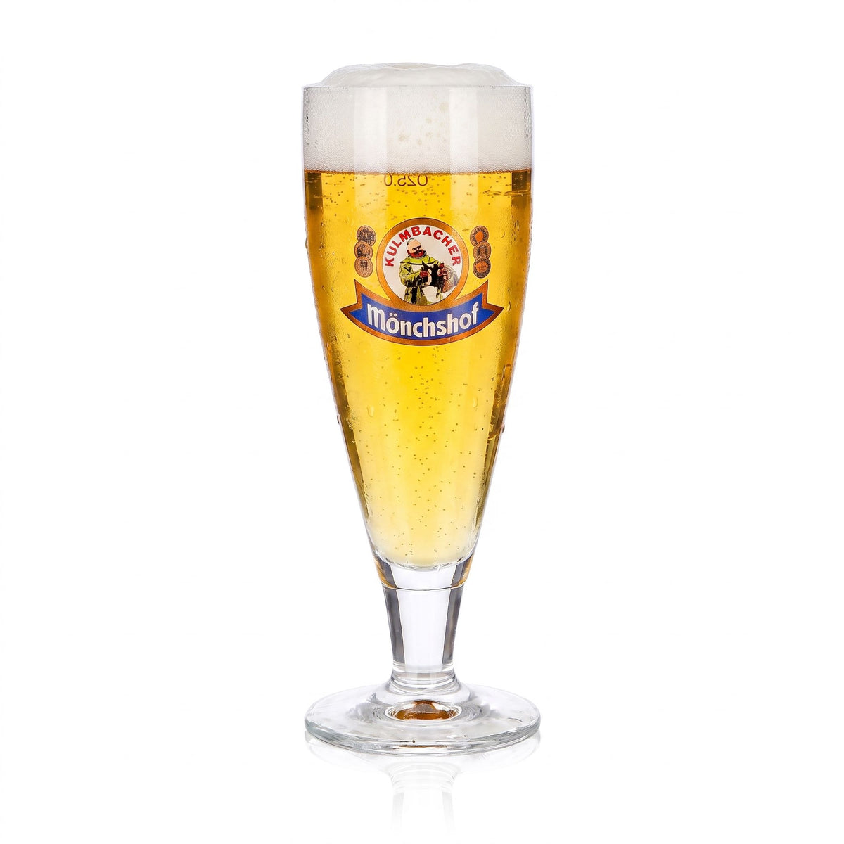 Szklanka do piwa Kulmbacher Reichelbräu 0,25 l, puchar Mönchshof Sahm