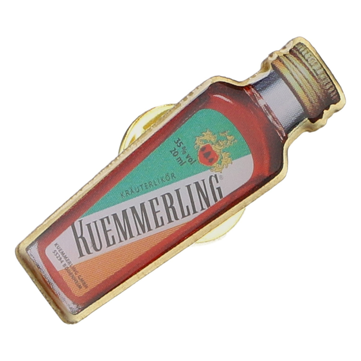 Przypinka Kümmerling – butelka likieru, metalowa, nowość, gadżet dla fanów, pomysł na prezent – Widok 2