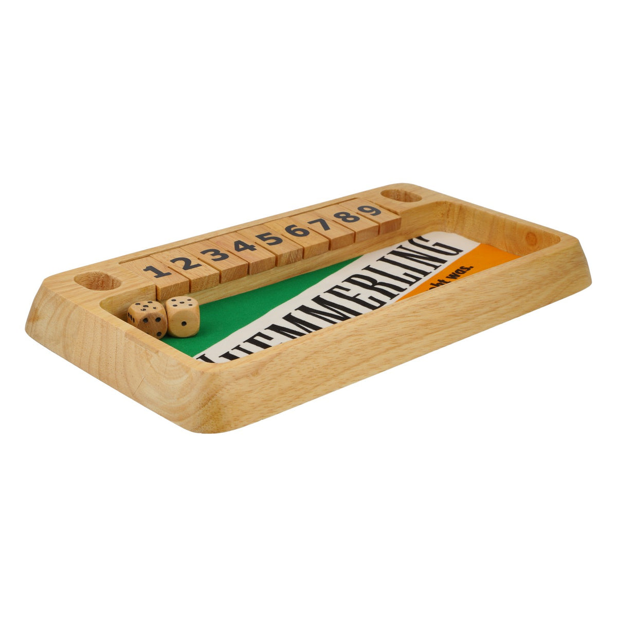 Gra w kości Kümmerling „Shut the Box” – drewniana gra logiczna, rzadkość, oryginał