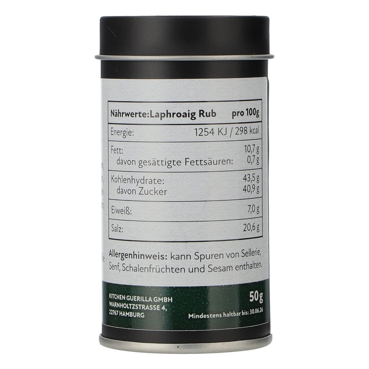 Puszka whisky Laphroaig wraz z mieszanką przypraw 50 g Do mięsa/ryb/warzyw – Widok 3