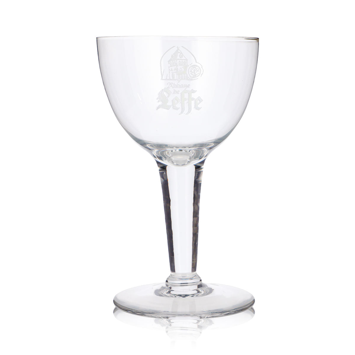 Szklanka do piwa Leffe 0,43 l, puchar, kielich, Abbaye, białe logo – Widok 2