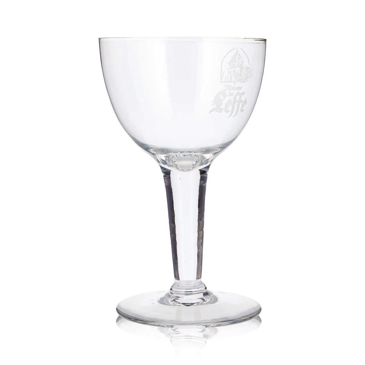 Szklanka do piwa Leffe 0,43 l, puchar, kielich, Abbaye, białe logo – Widok 3