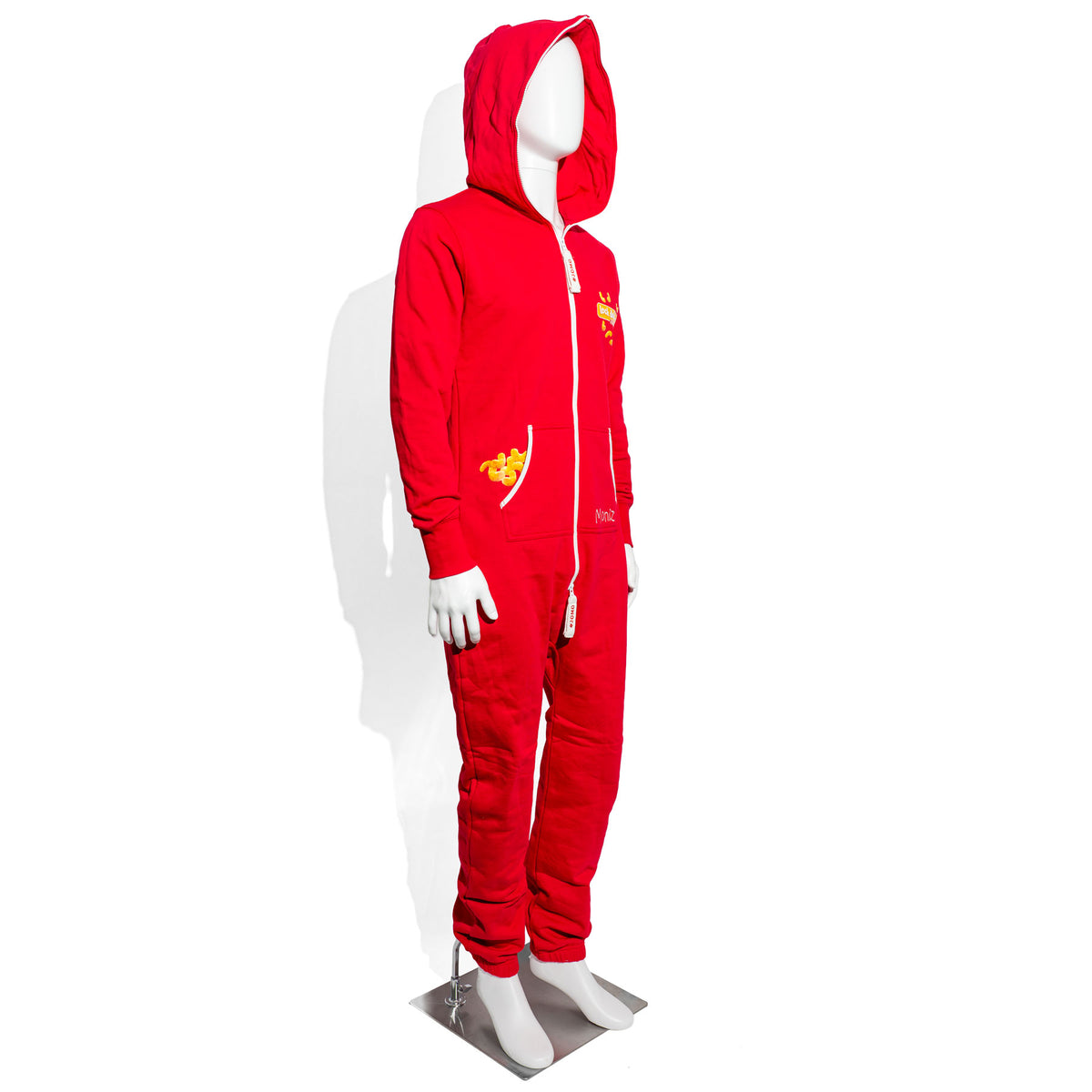 Lorenz Erdnuss Locken Jumpsuit Czerwony Rozmiar M Moniz „Lock dich aus” – Widok 3