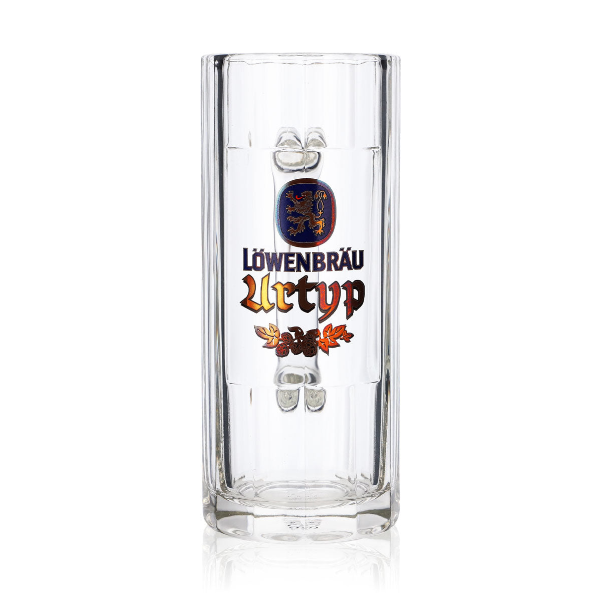 Kufel do piwa Löwenbräu, szkło, 0,3 l, typ Urtyp, kufel Seidel, szklanki browarnicze, Bawaria