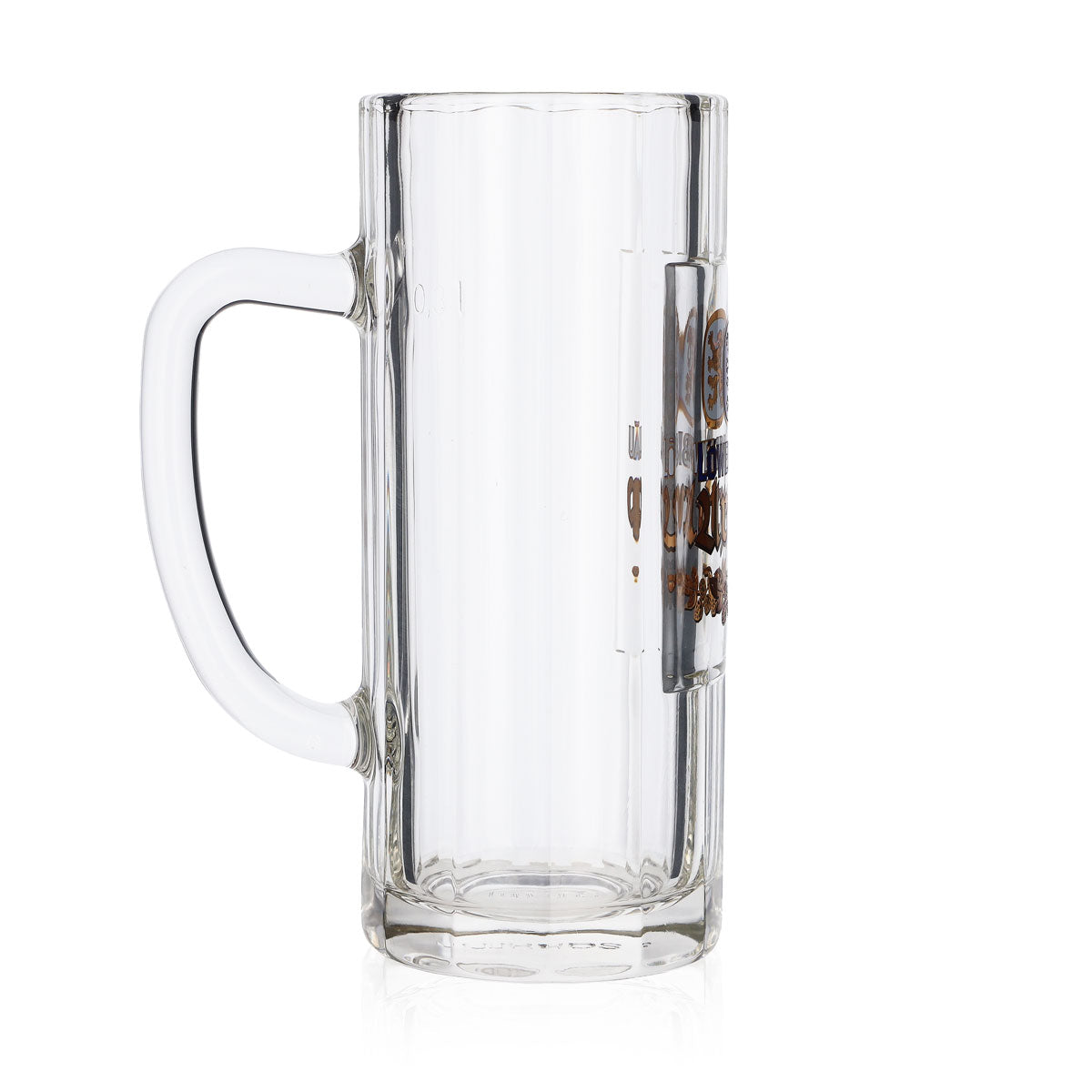 Kufel do piwa Löwenbräu, szkło, 0,3 l, typ Urtyp, kufel Seidel, szklanki browarnicze, Bawaria – Widok 3