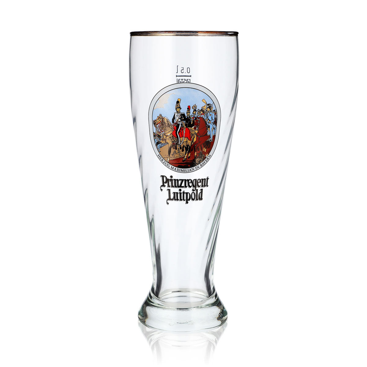Kieliszek do piwa Luitpold 0,5 l Kieliszek do piwa pszenicznego Herzog Maximilian Bayern  Rastal