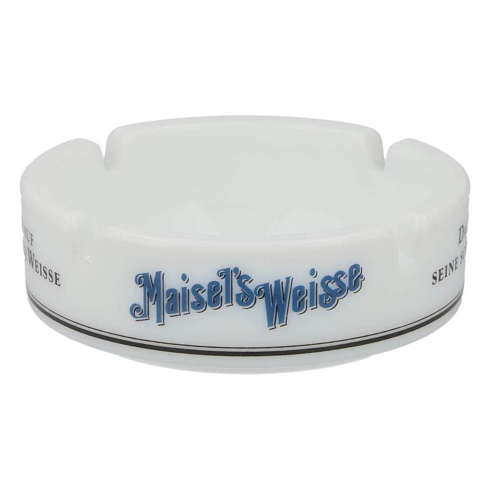 Maisel – białe popielniczki ceramiczne, oryginalne produkty marki piwnej