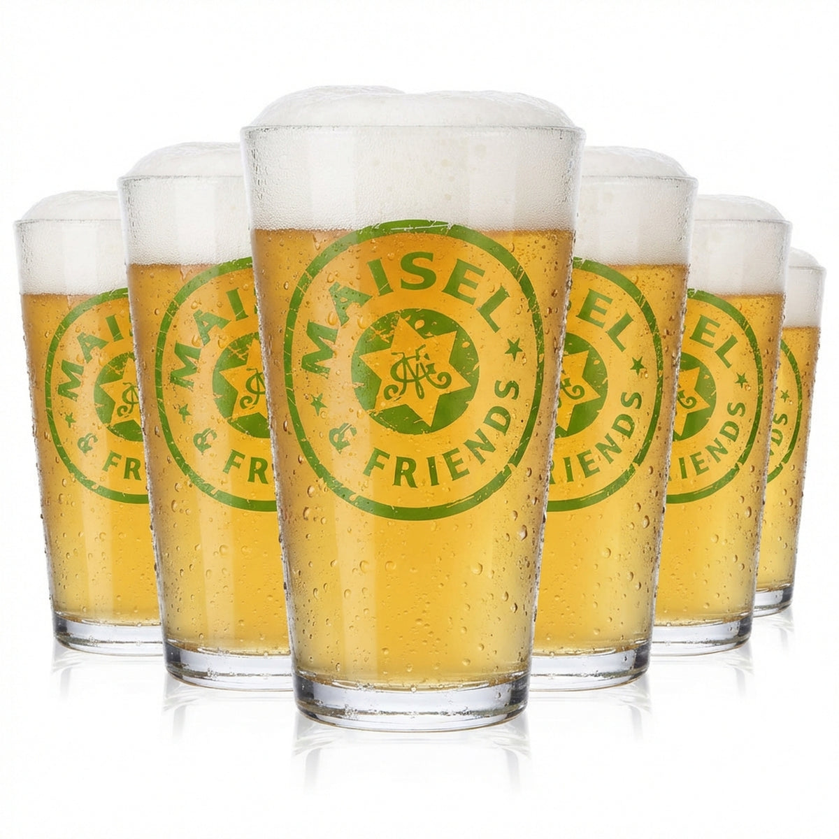 Kieliszki do piwa Maisel Weisse Kieliszki szklane Willibecher Frankonia 0,3 l białe satynowane