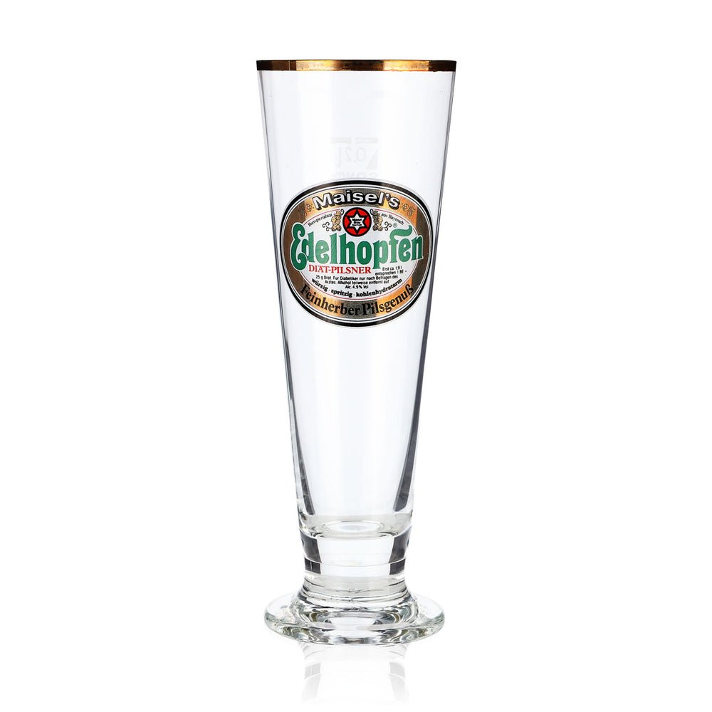 Kieliszek do piwa Maisels Pilsner Kieliszek do piwa Kieliszki do piwa 0,2 l Sahm ze złotym brzegiem
