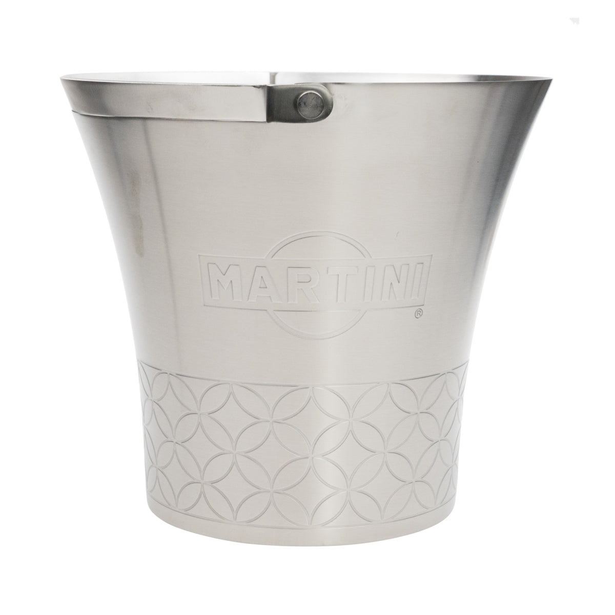 Martini Aperitif Chłodziarka do butelek Pojemnik na kostki lodu Metalowy pojedynczy z uchwytem