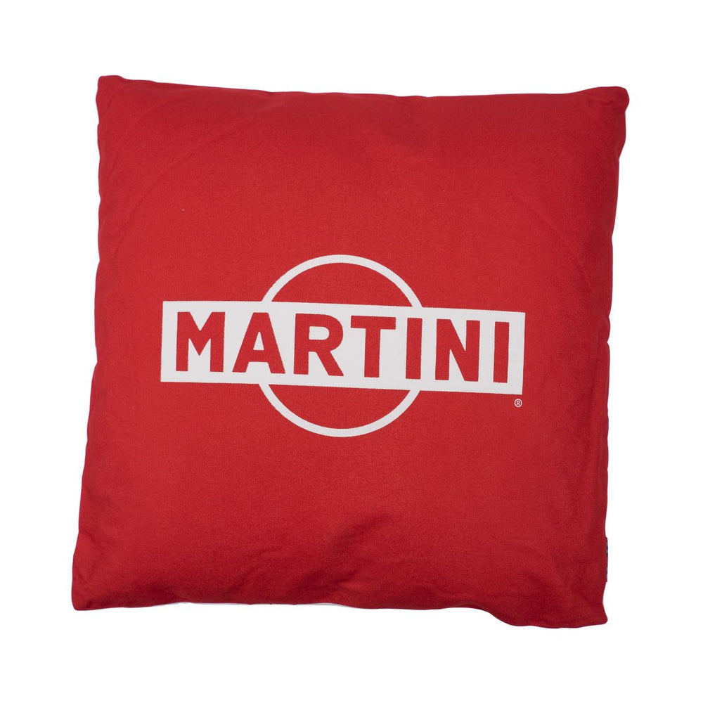 Poduszka Martini 40x40cm odwracalna poduszka czerwona biała dekoracyjna ozdoba sofa salon na zewnątrz