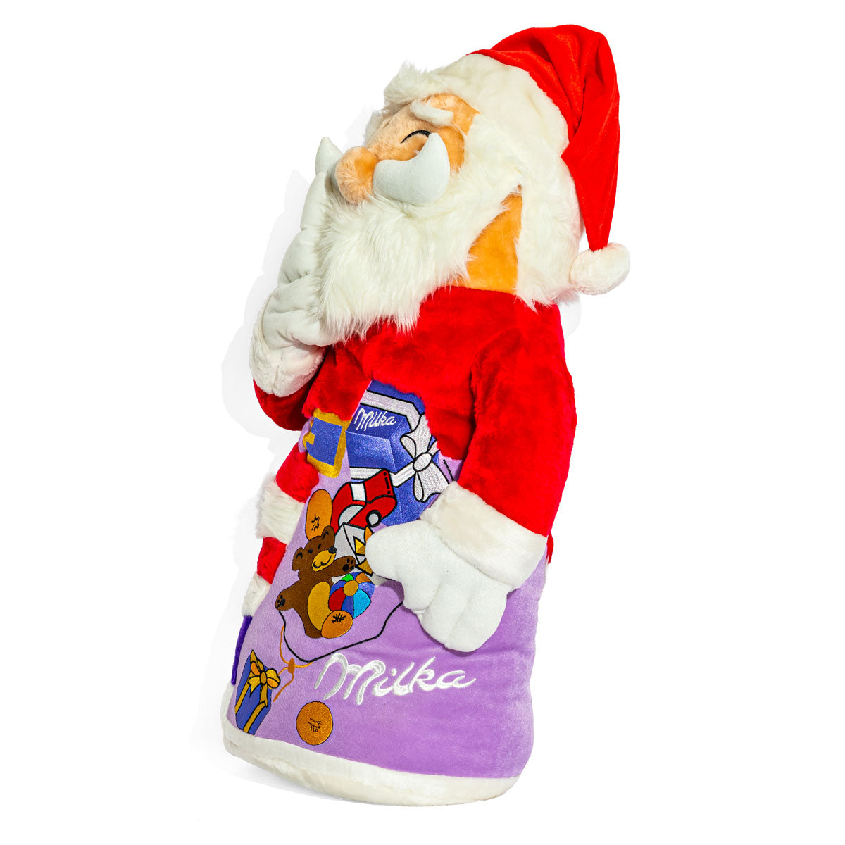Milka Żywność Pluszowa 80 cm Święty Mikołaj Czerwony do postawienia kolorowy – Widok 4