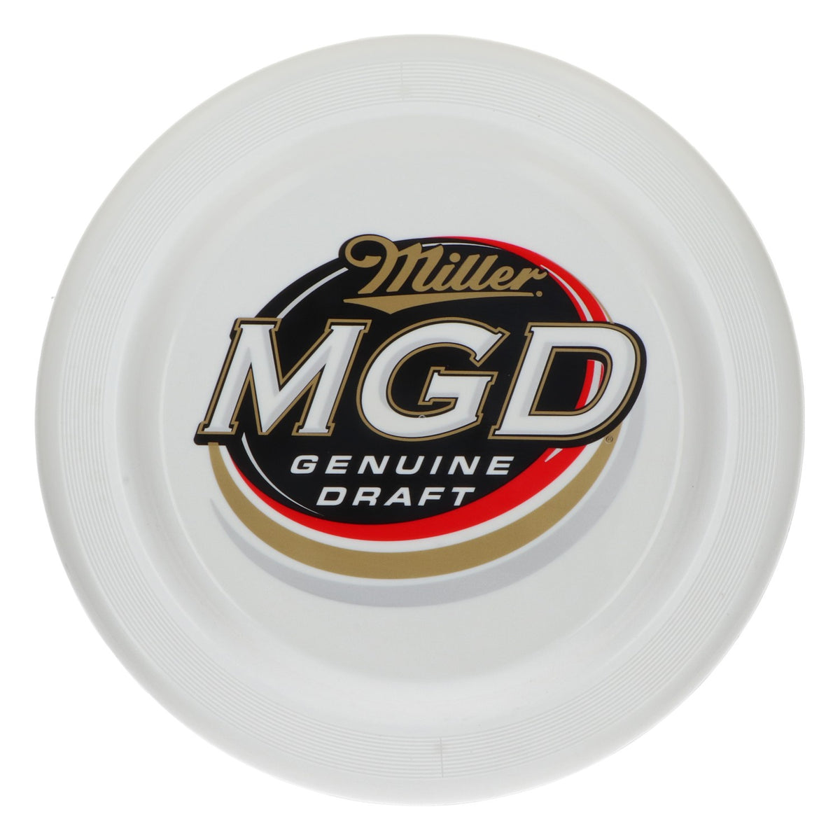 Dysk do frisbee Miller Beer MGD, biały, z tworzywa sztucznego – Twój letni gadżet do zabawy – Widok 2