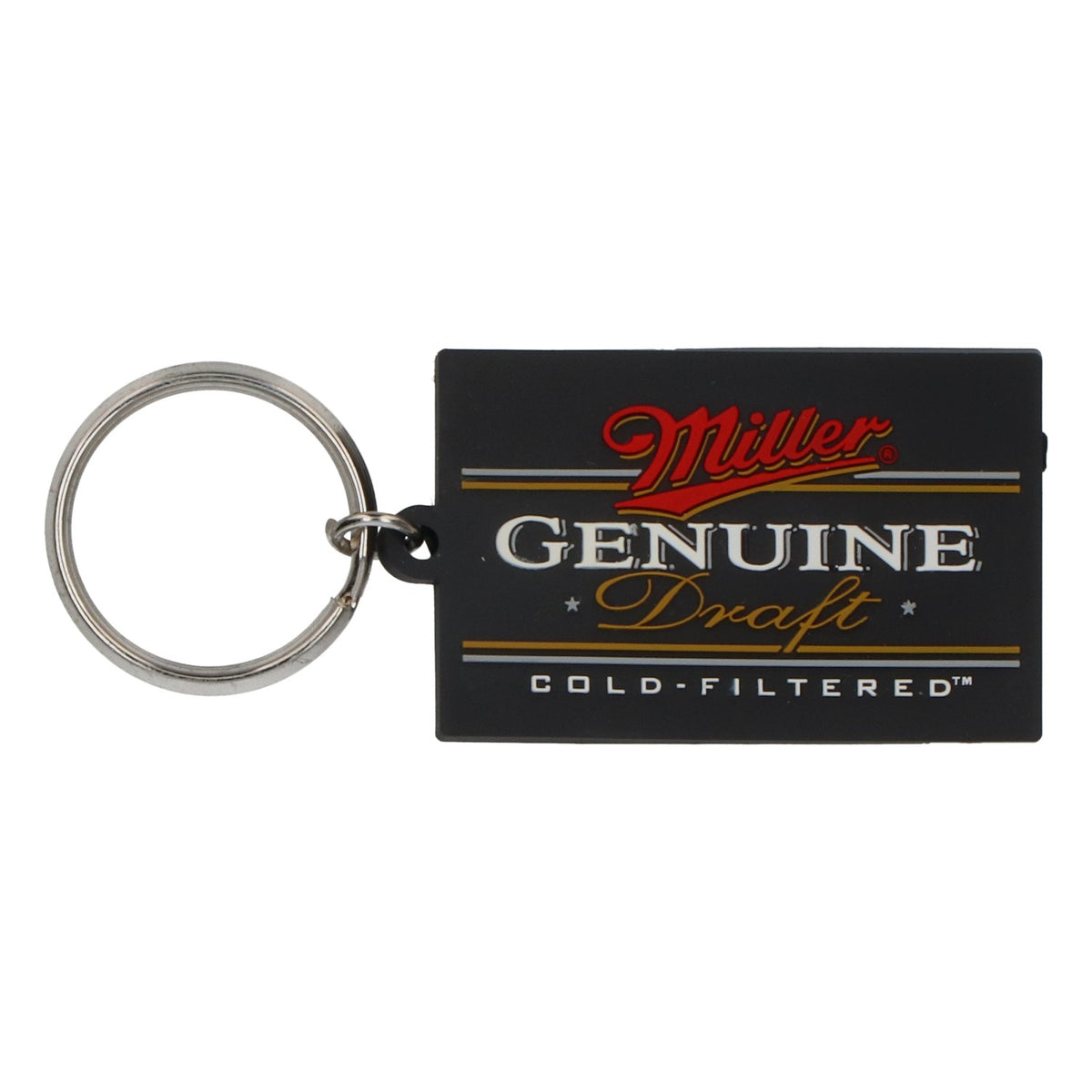Brelok do kluczy Miller z motywem piwa, gumowy, Genuine Draft, czarny – Widok 2