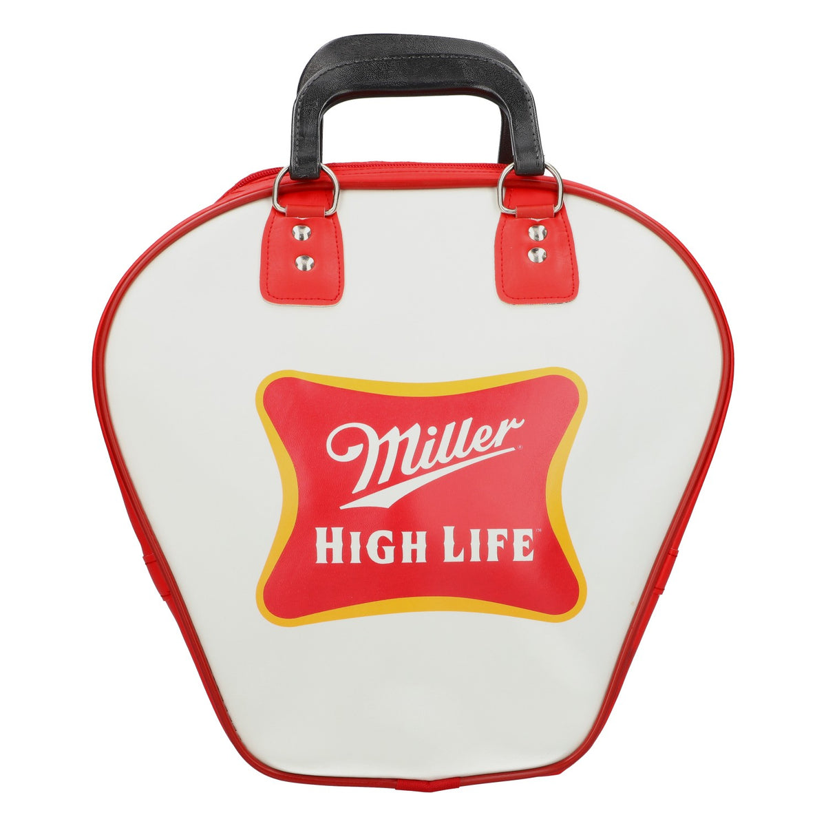 Torba na piwo Miller typu „Bowling Bag” na 1 kulę z przegrodą na kulę i uchwytami do przenoszenia, kolor czerwony