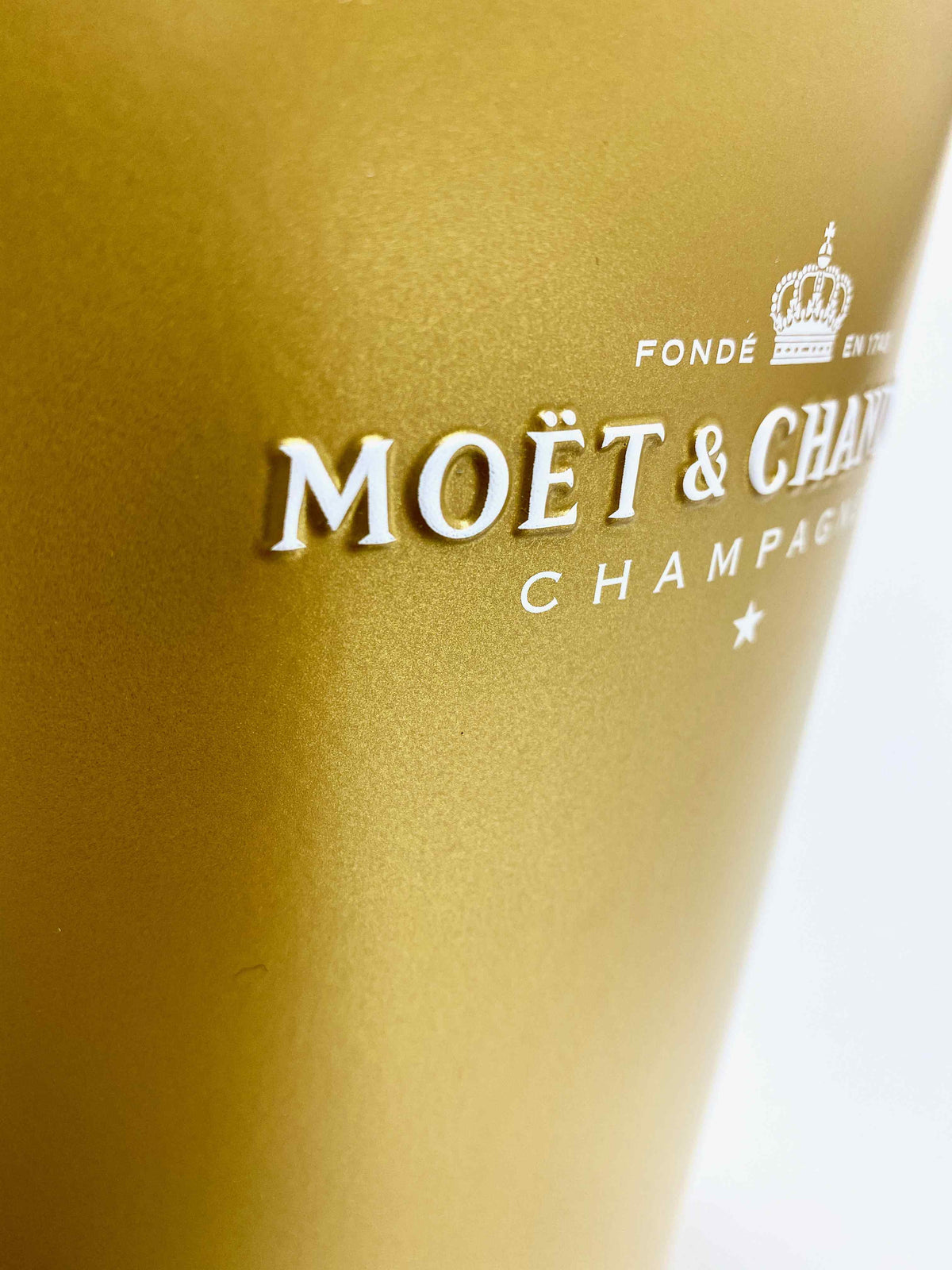 Moet Chandon Schładzacz do szampana Pojemnik na kostki lodu Metalowy Złoty Pojedynczy – Widok 4