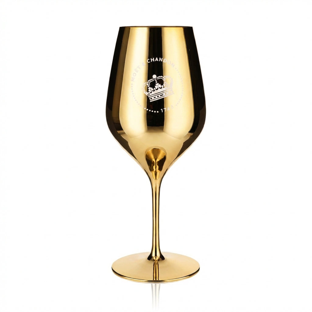 Kieliszek do szampana Moet Chandon 0,6 l Kieliszek do wina Prawdziwe szkło Złote nowe logo