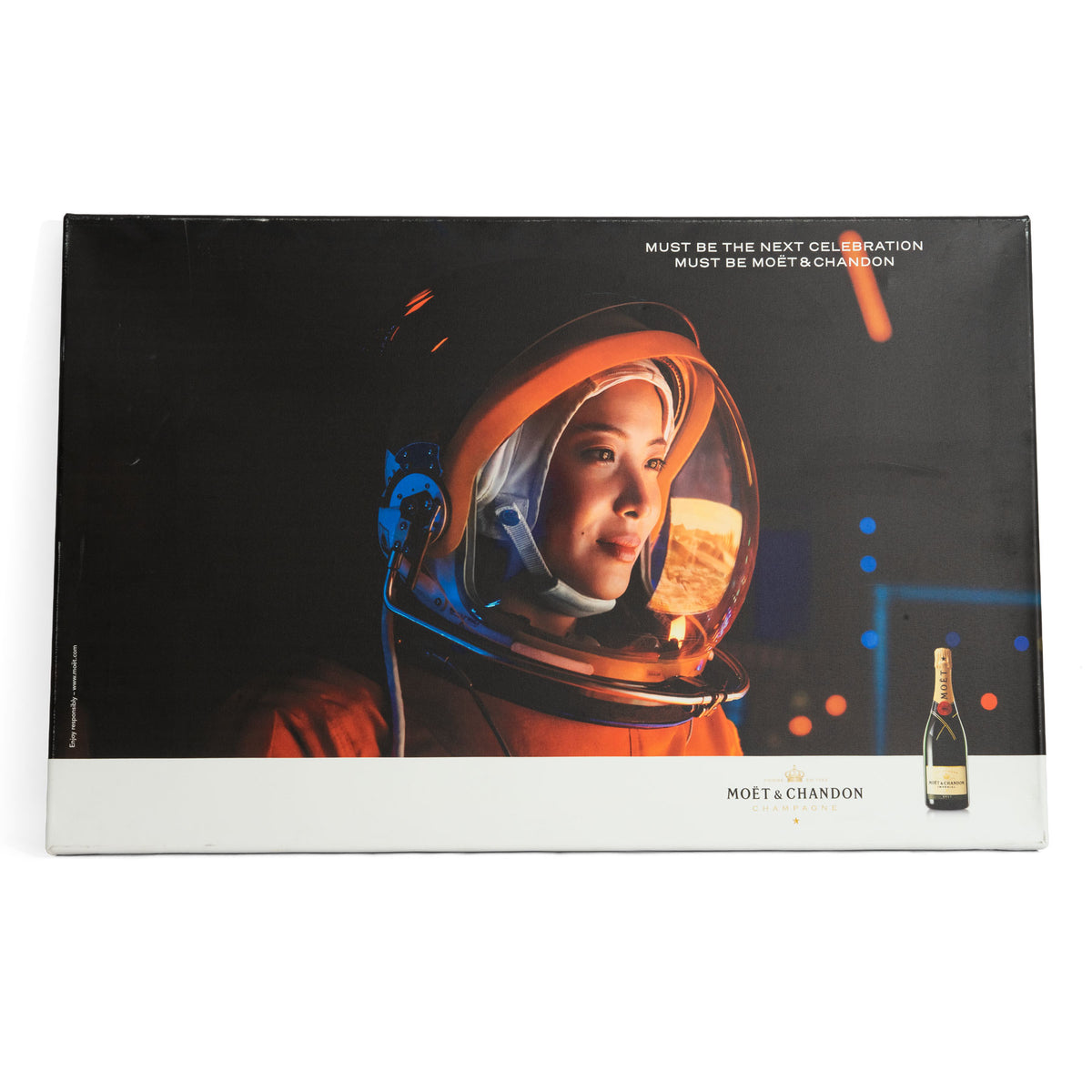 Moet Chandon Szampan Płótno Dekoracja ścienna 100x65 cm Astronauta