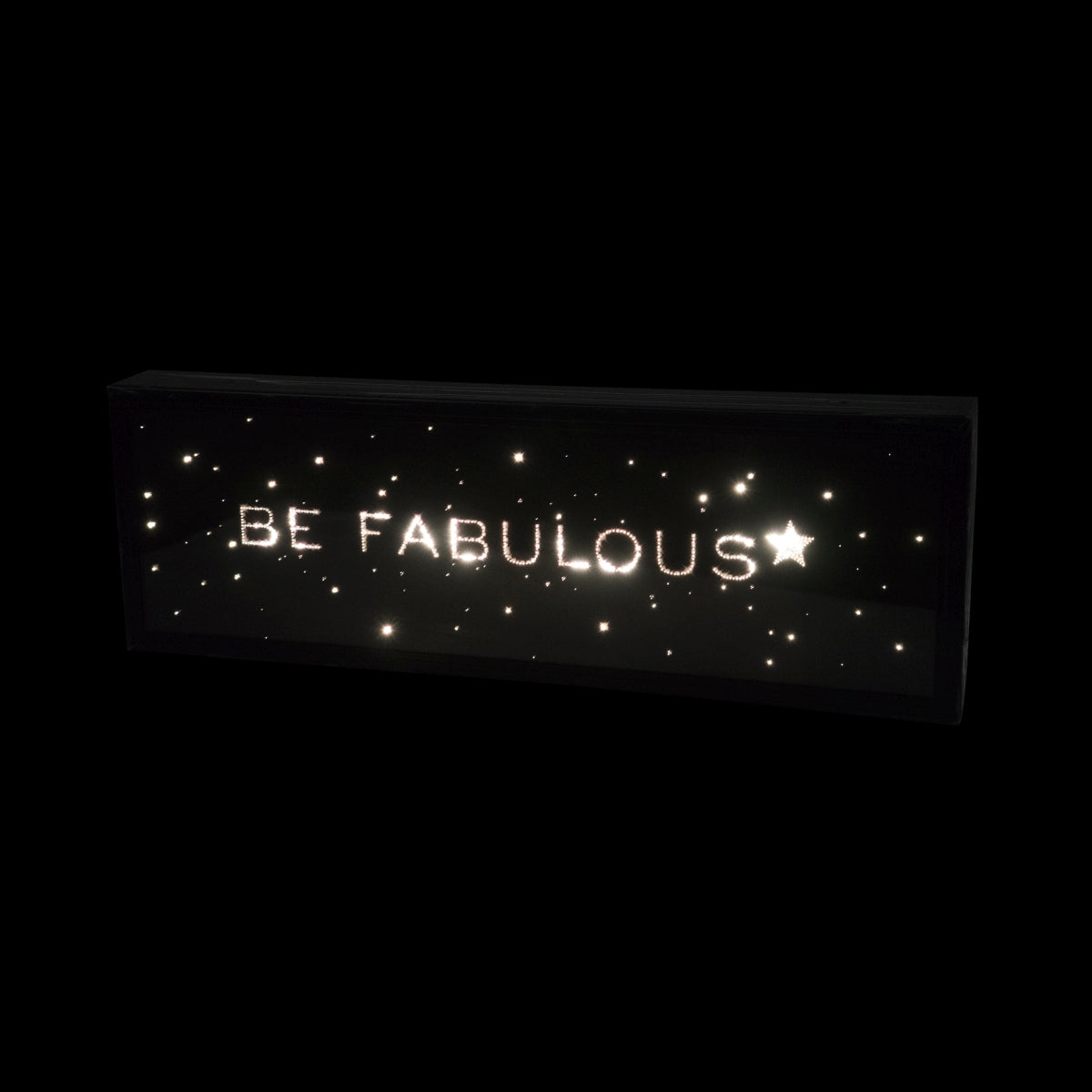 Moet Chandon Champagne podświetlany znak Be Fabulous 90x30 LED zmiana brokatu – Widok 4