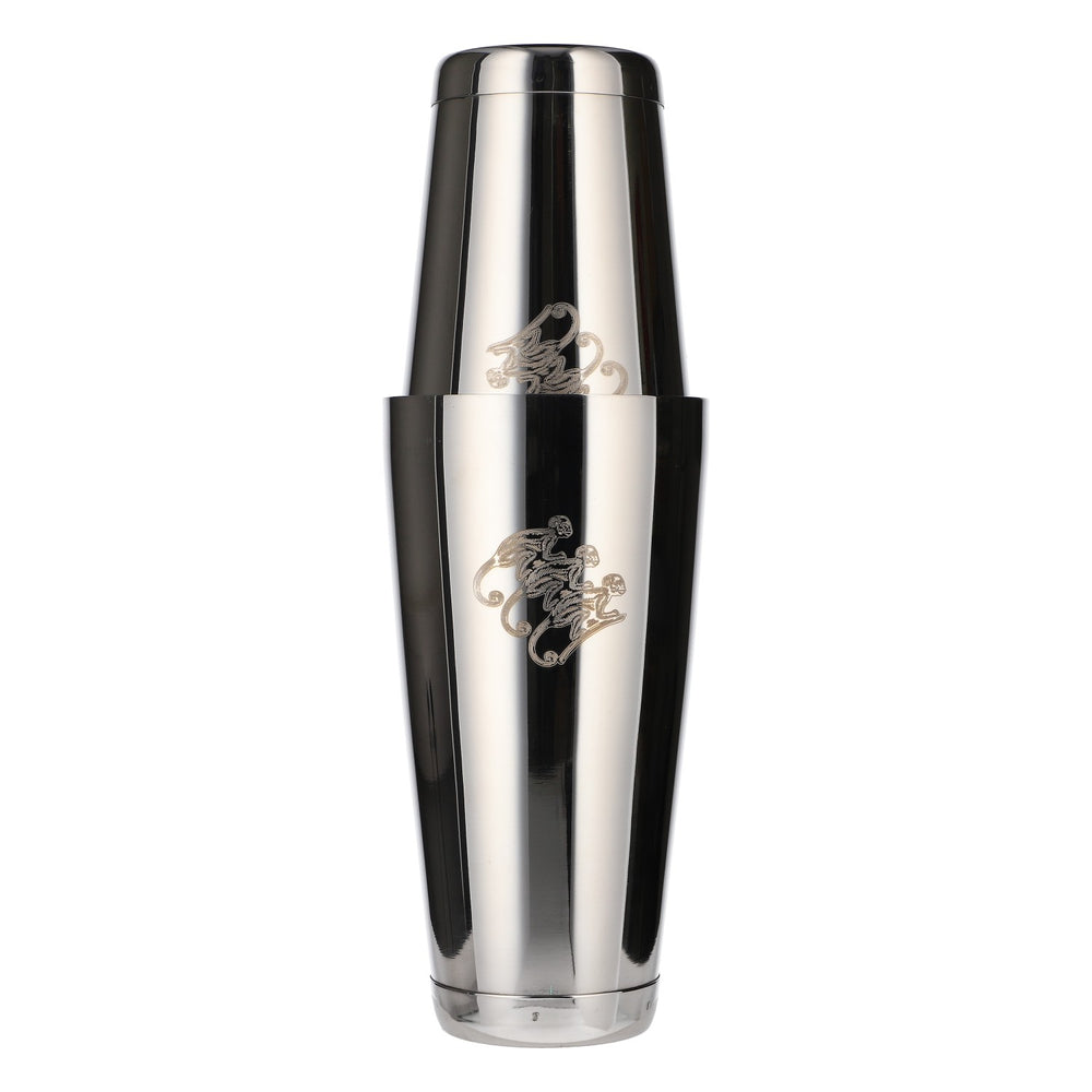 Monkey Shoulder Shaker do ginu – nowy, ze stali nierdzewnej, srebrny, zestaw barowy do koktajli Barequipment