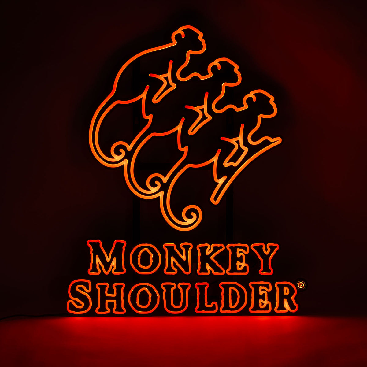 Neonowa reklama whisky Monkey Shoulder, 60 x 50 cm, LED – Widok 3