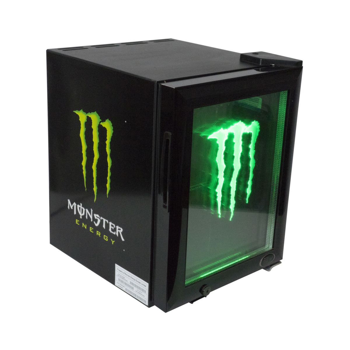 Lodówka Monster Energy 36x41x48cm Mini chłodziarka do napojów Dekoracja