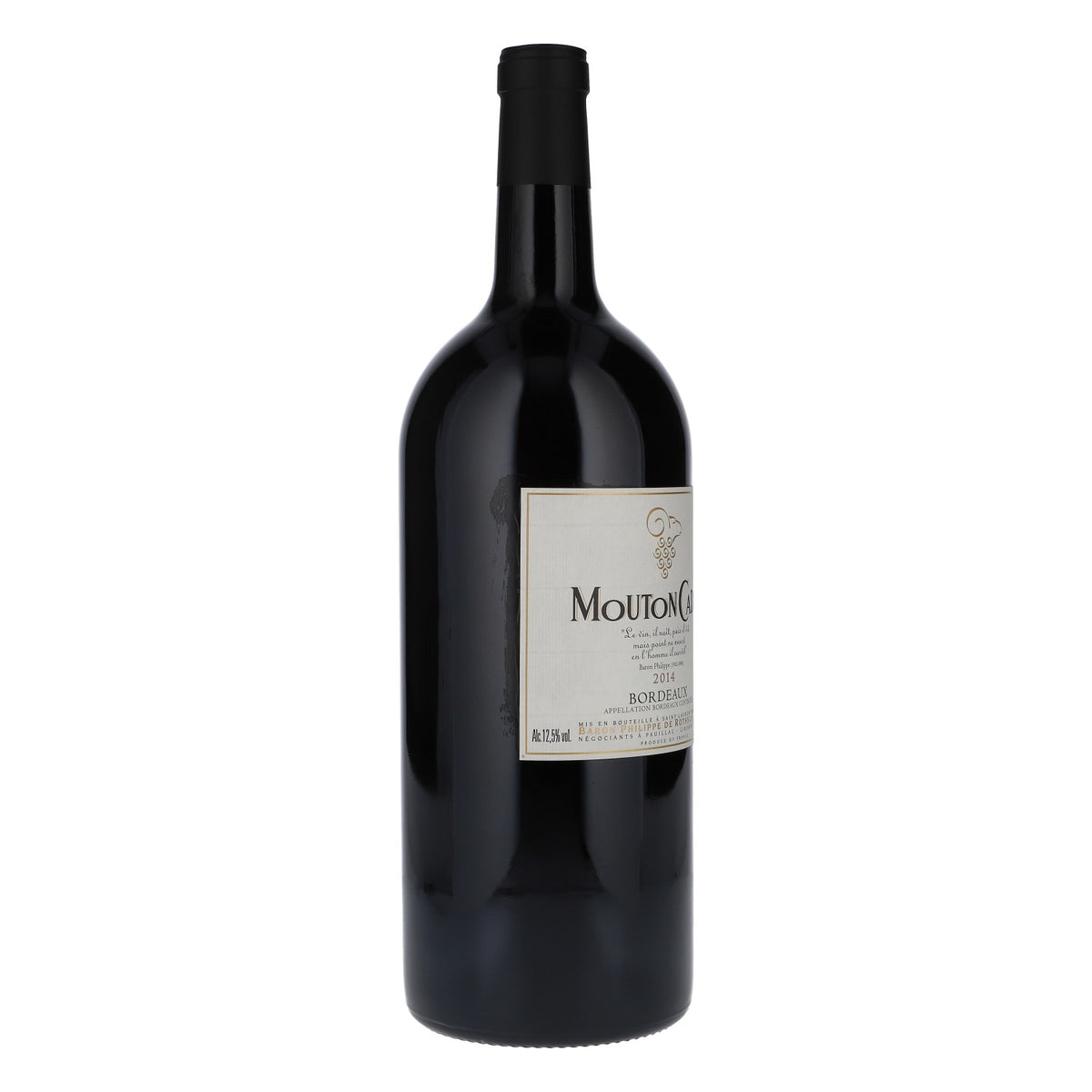 Wino Mouton Cadet w butelce dekoracyjnej 3 l, Bordeaux 2014, 12,5% obj. – Widok 2