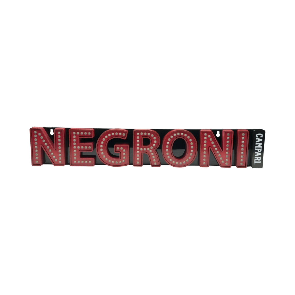 Negroni neon litery LED Campari czerwone światło reklama bar koktajl