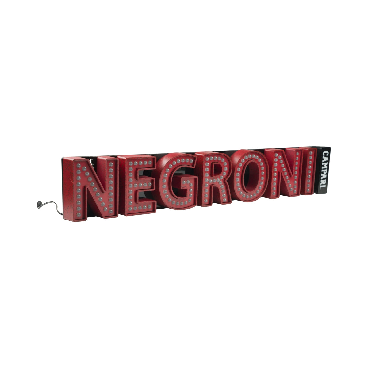 Negroni neon litery LED Campari czerwone światło reklama bar koktajl – Widok 2