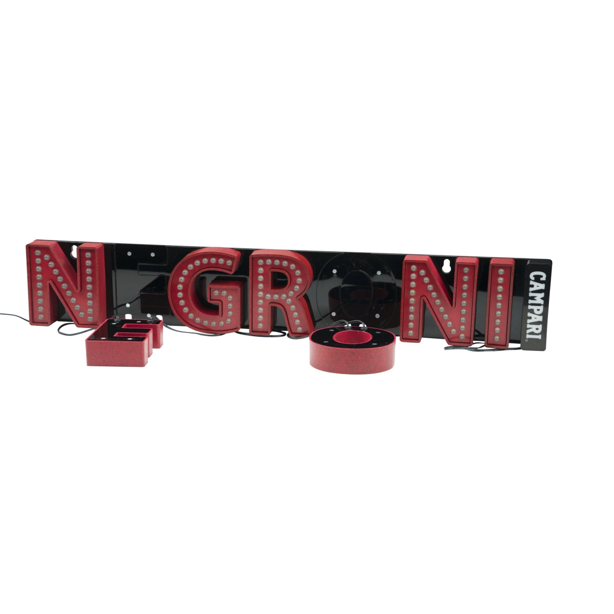 Negroni neon litery LED Campari czerwone światło reklama bar koktajl – Widok 5