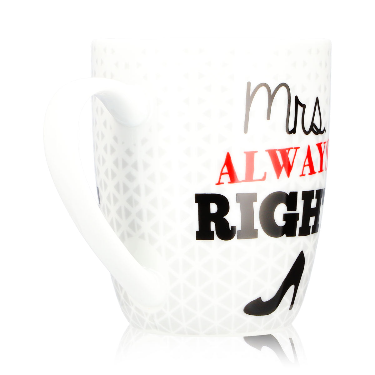 No Name – szklanka uniwersalna 0,35 l, Mrs. Always Right – kubek dla Ciebie, biały, ceramiczny – Widok 4