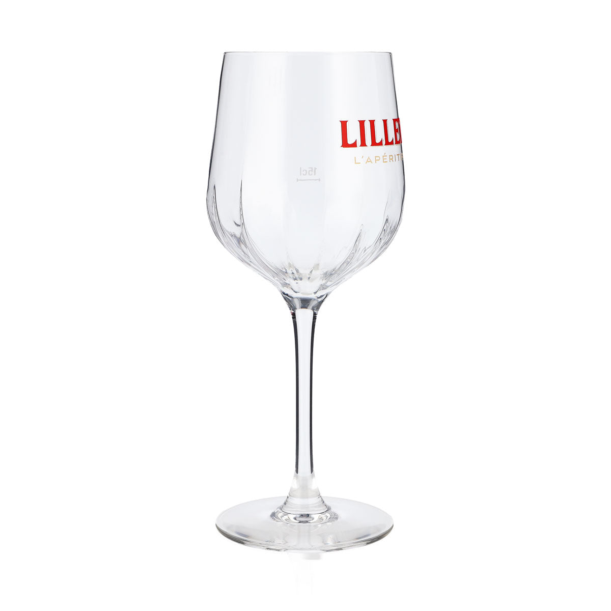 Oryginalny kieliszek Lillet Signature 0,45 l Kieliszek do aperitifu z podziałką i eleganckim reliefowym wzorem – Widok 3