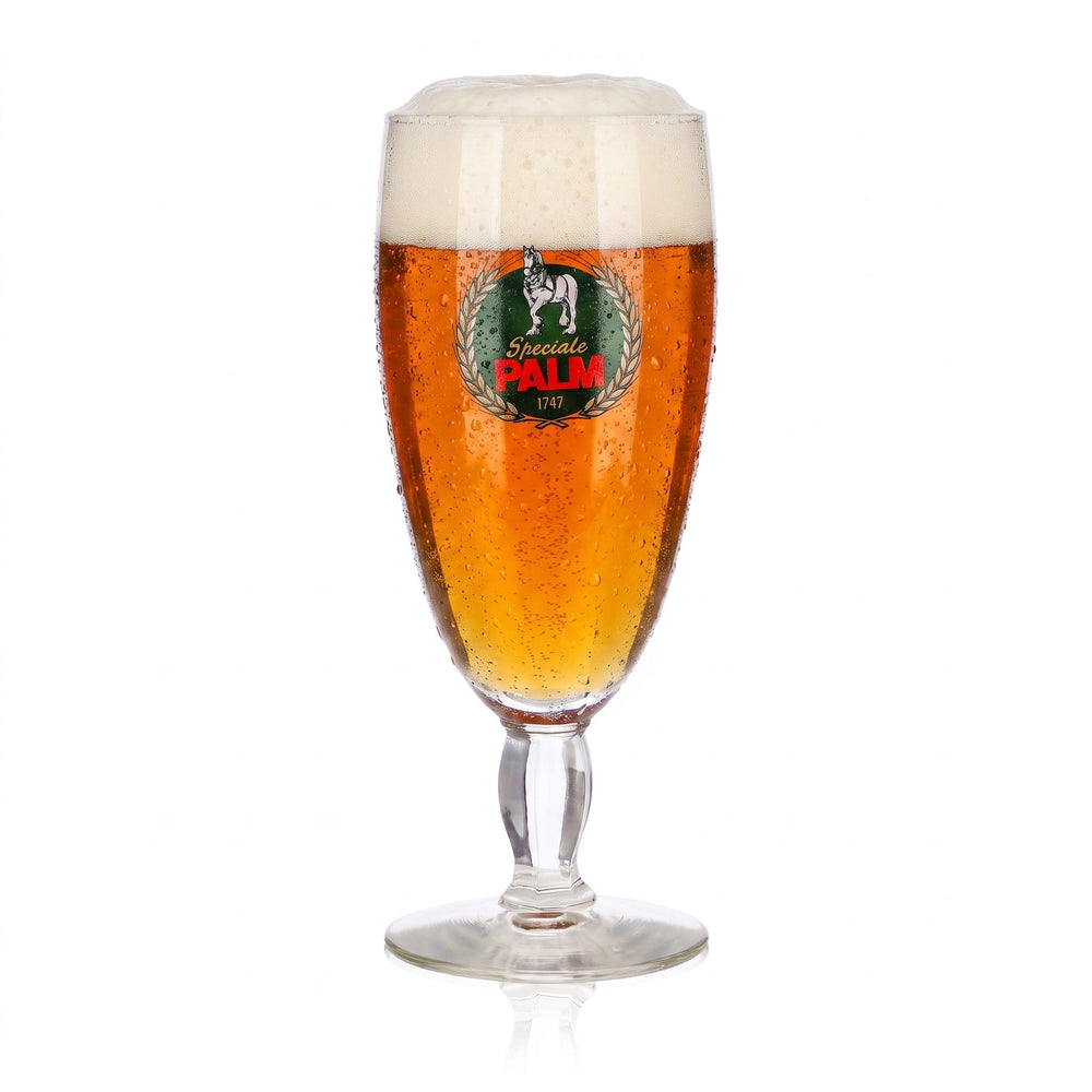 Szklanki do piwa Palm, szklanki pucharowe, szklanka do piwa 0,34 l, szklanki na nóżce, seria Speciale PALM 1741