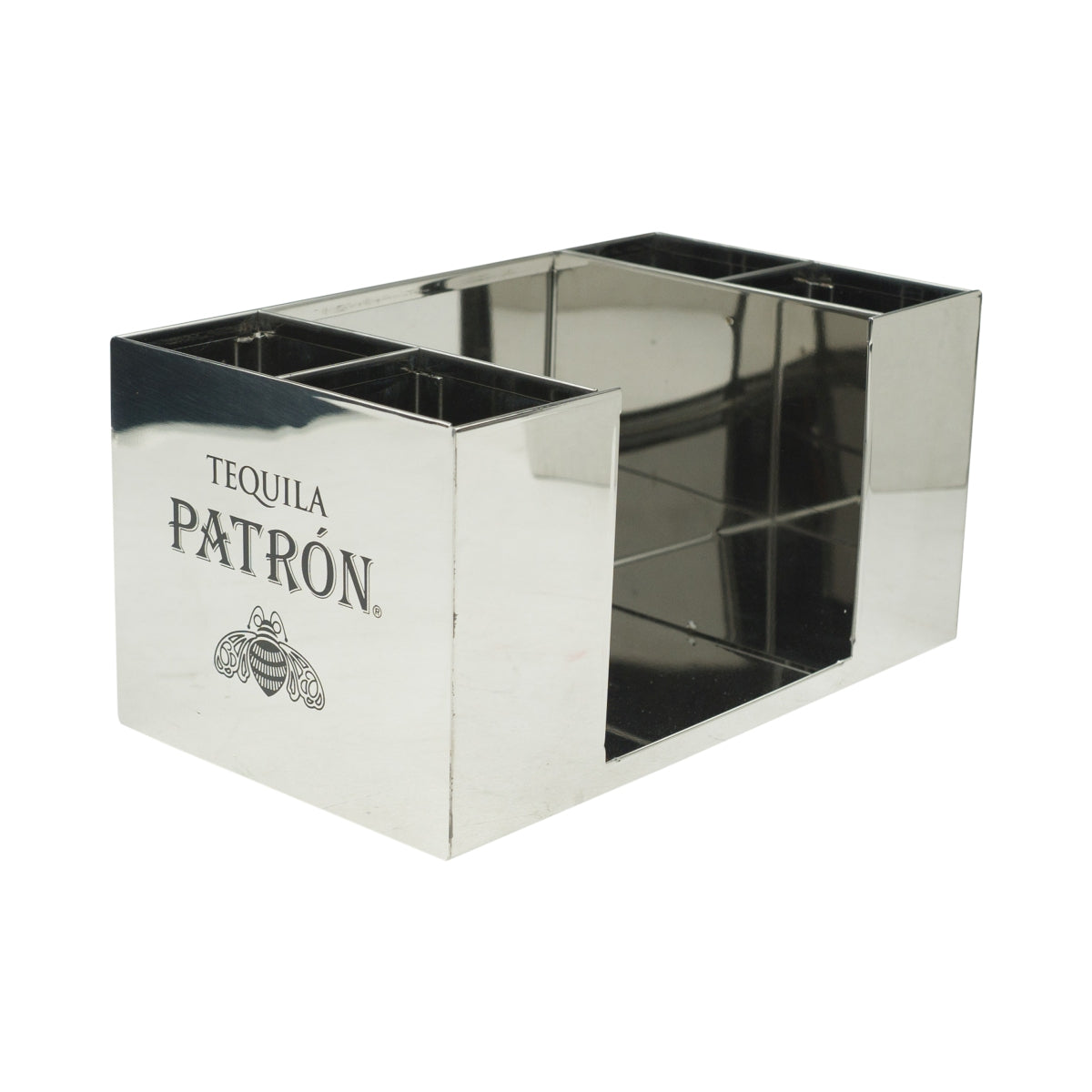 Patron tequila bar caddy metalowy srebrny bar pomocnik sortownik barman dekoracja gastro – Widok 3