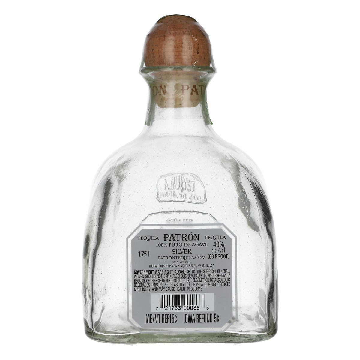 Butelka dekoracyjna Patron Tequila Showflasche 1,7 l Silver Mexico 40% obj. z korkiem – Widok 4