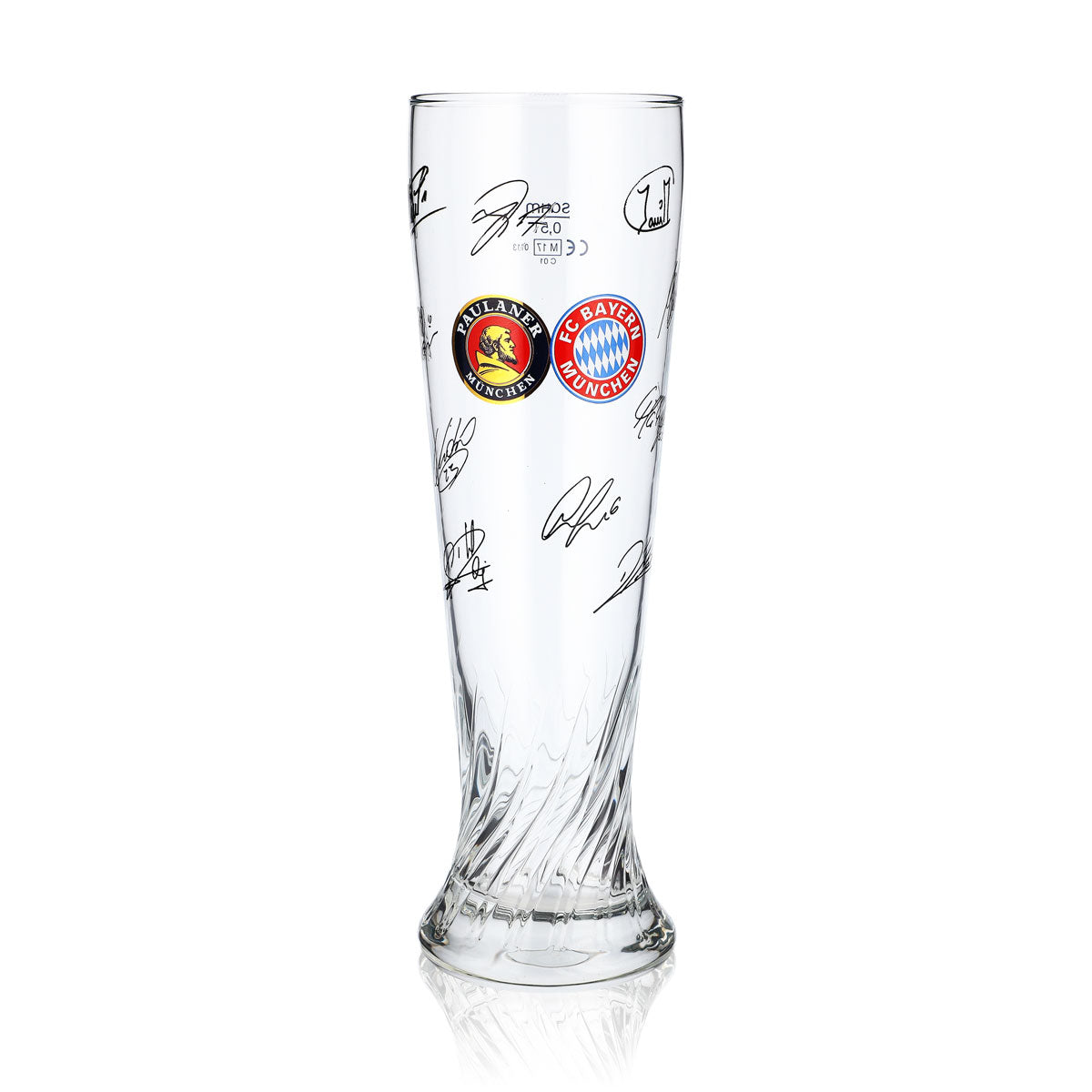 Szklanka do piwa Paulaner 0,5 l – szklanka do piwa pszenicznego „FC Bayern Offensive”