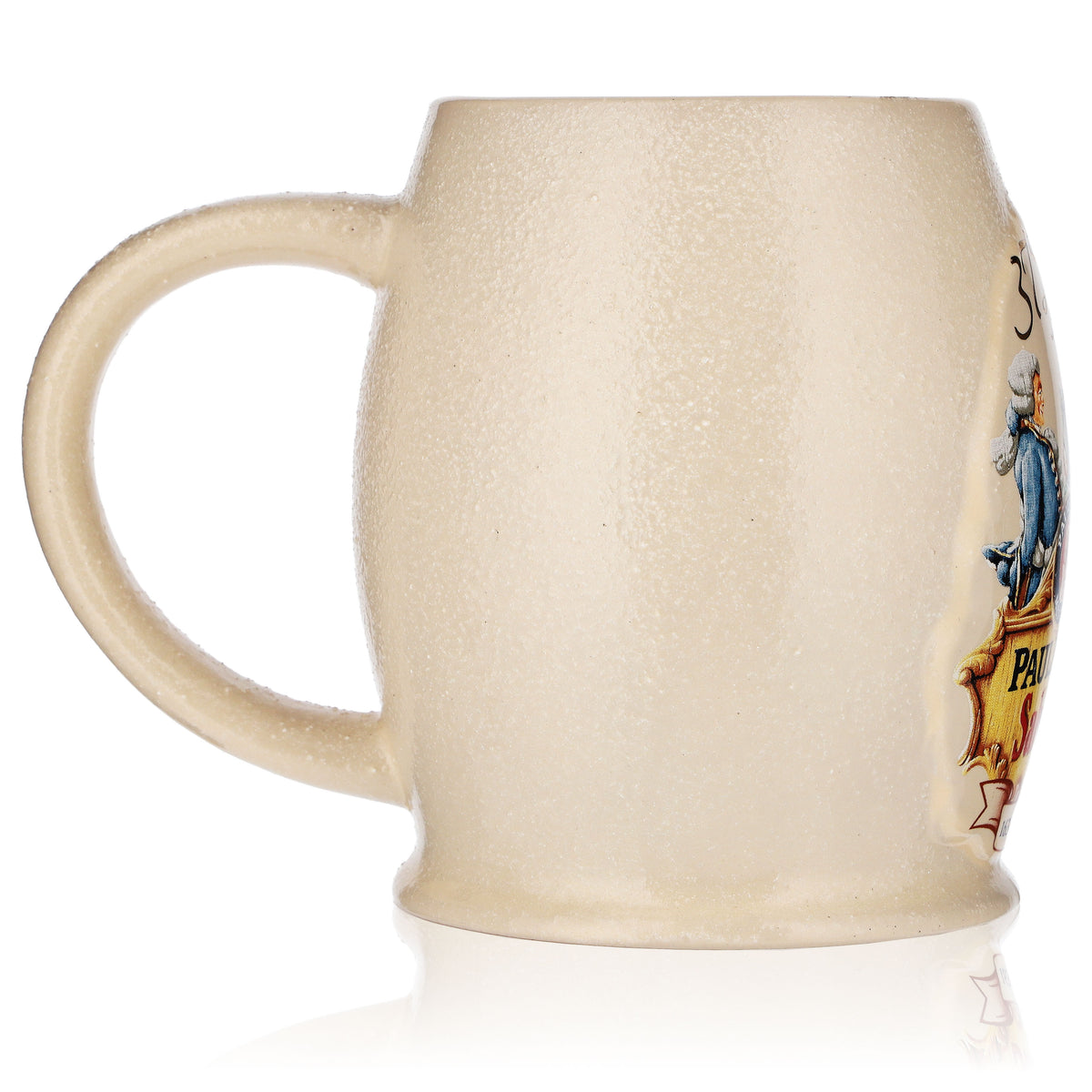 Kufel do piwa Paulaner 0,5 l, kufel ceramiczny Salvator 375 lat „1634–2009” – Widok 3