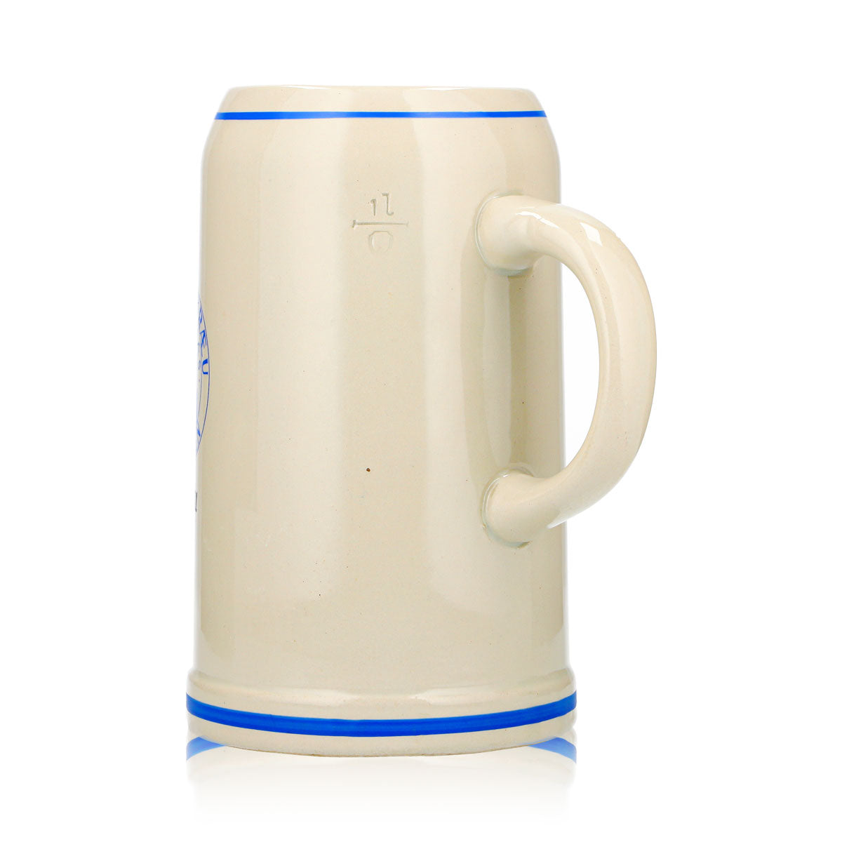 Szklany kufel do piwa Paulaner, dzbanek 1 l, kufel Thomasbräu Monachium, Rastal, ceramika – Widok 5