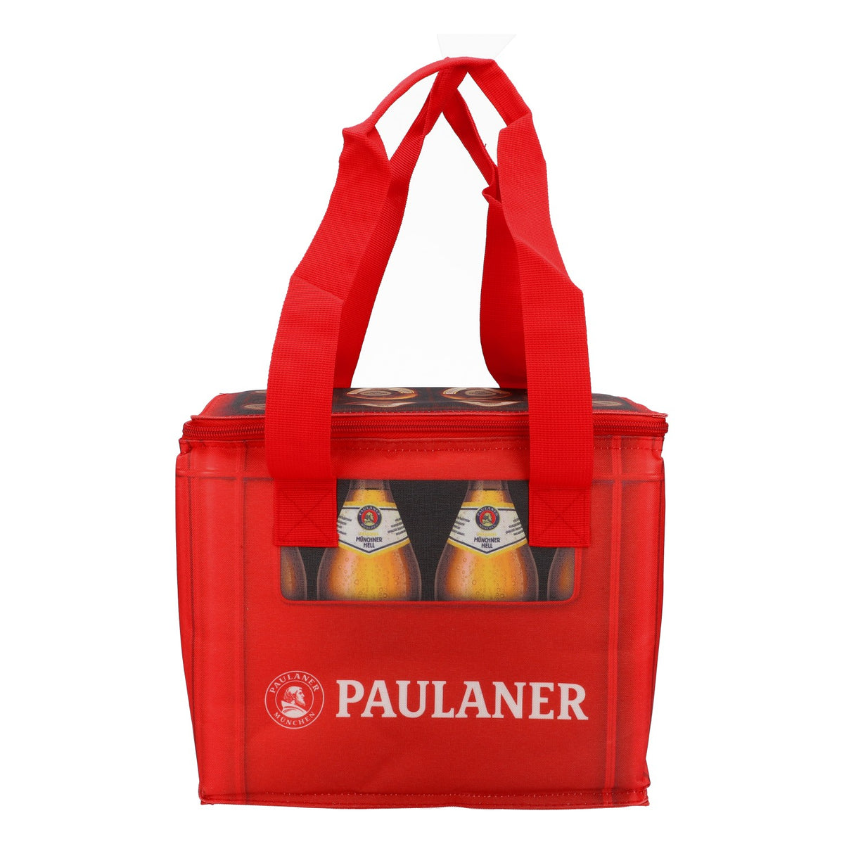 Torba termiczna na piwo Paulaner Coller Bag Icebag Retro Camping Torba plażowa czerwona