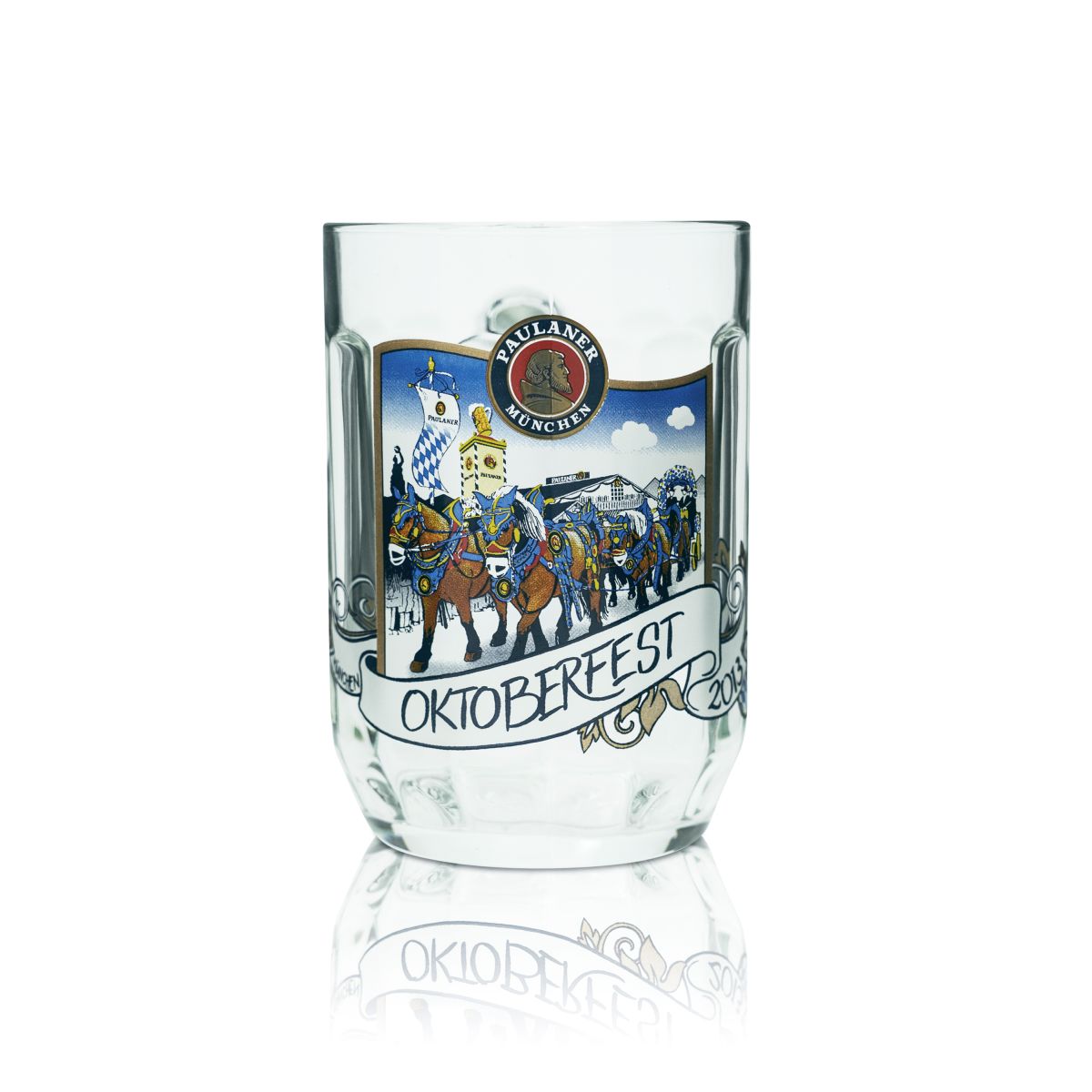 Paulaner szklanka kolekcjonerska 0,5l kufel Oktoberfest 2013 Monachium edycja specjalna