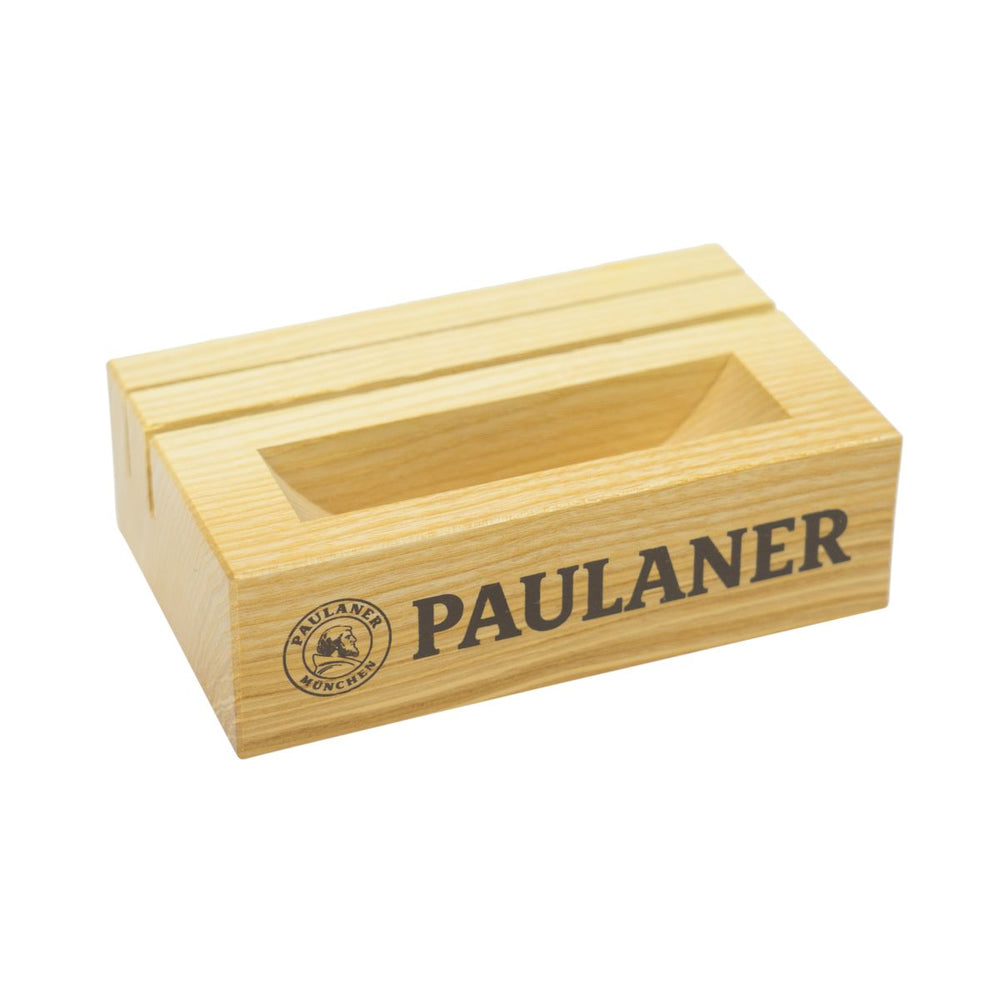 Paulaner Stojak na karty stołowe Stojak na karty stołowe z przegródką na matę do piwa Ogródek piwny Gastro