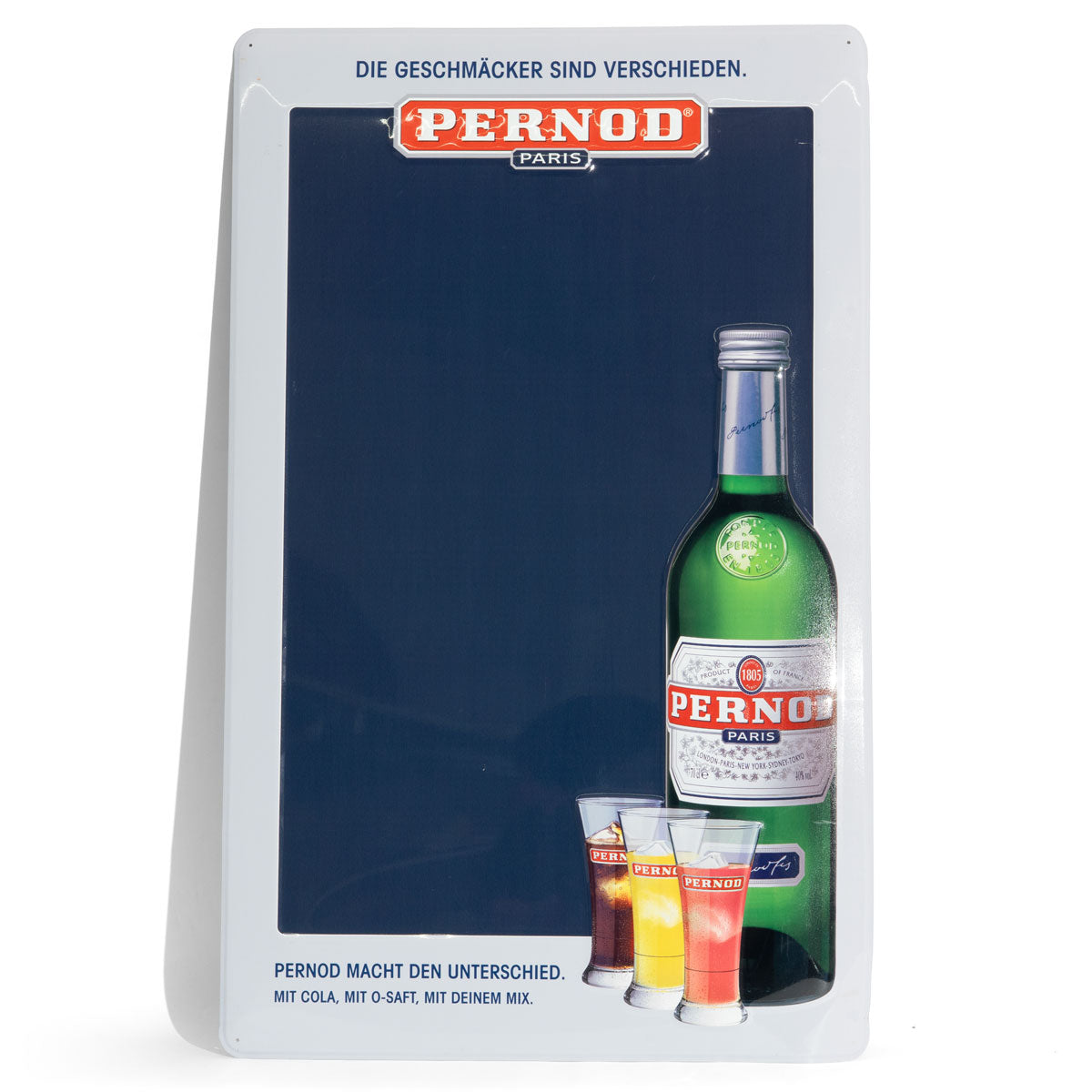 Pernod Tabliczka blaszana Tabliczka ścienna 80x50cm Tabliczka reklamowa Dekoracja baru Merch B-WARE