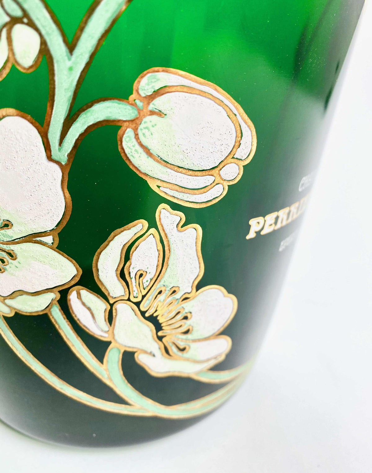 Perrier Jouet Schładzacz do szampana Pojemnik na kostki lodu Szklany Belle Epoque zielony – Widok 4