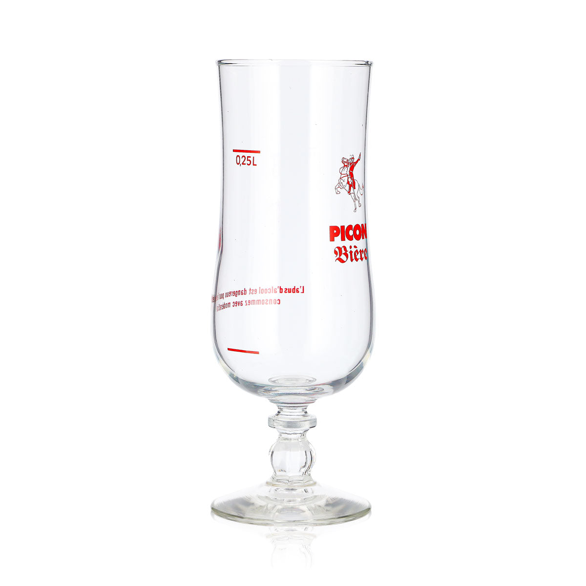 Szklanka do piwa Picon 0,25 l, puchar, czerwone logo, Durobor Windsor – Widok 2