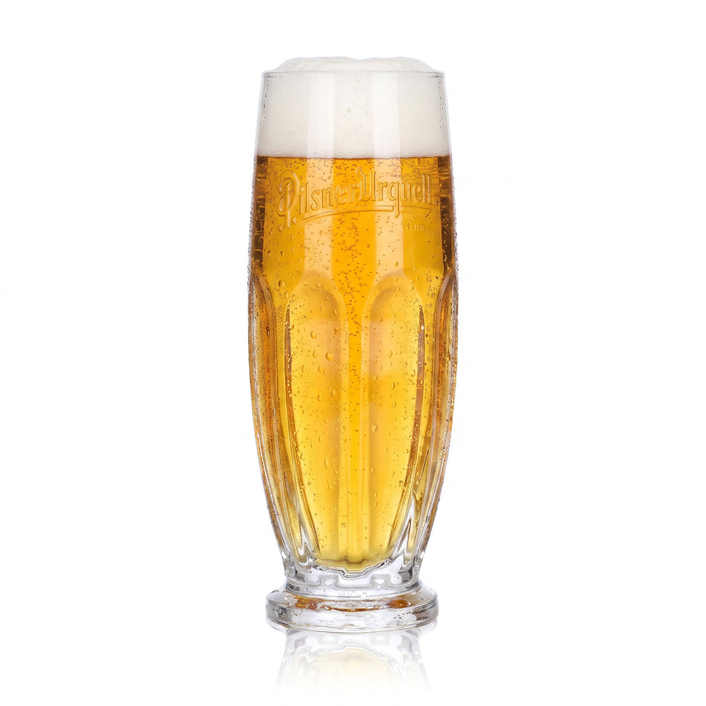 Szklanka do piwa Pilsner Urquell 0,3 l, oryginalna szklanka typu tumbler z reliefem „Sahm”